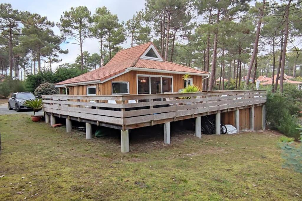 Chalet Du Bonheur - La Jenny Naturist Area Le Porge Exteriör bild